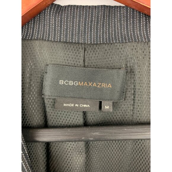 Women’s BCBG Maxazria Gray Striped Suit Set Size M and Pant Size 8 - Picture 4 of 15
